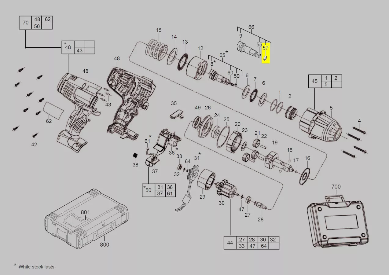 circlip porte-outil réf. 4931416493 Milwaukee 4931416493